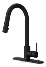 Modern Pull-Down Kitchen Faucet, Matte Black O4U3 - product image 1