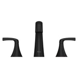 Rancho 8-in Widespread Bath Faucet, Matte Black D9D3 - product image 3