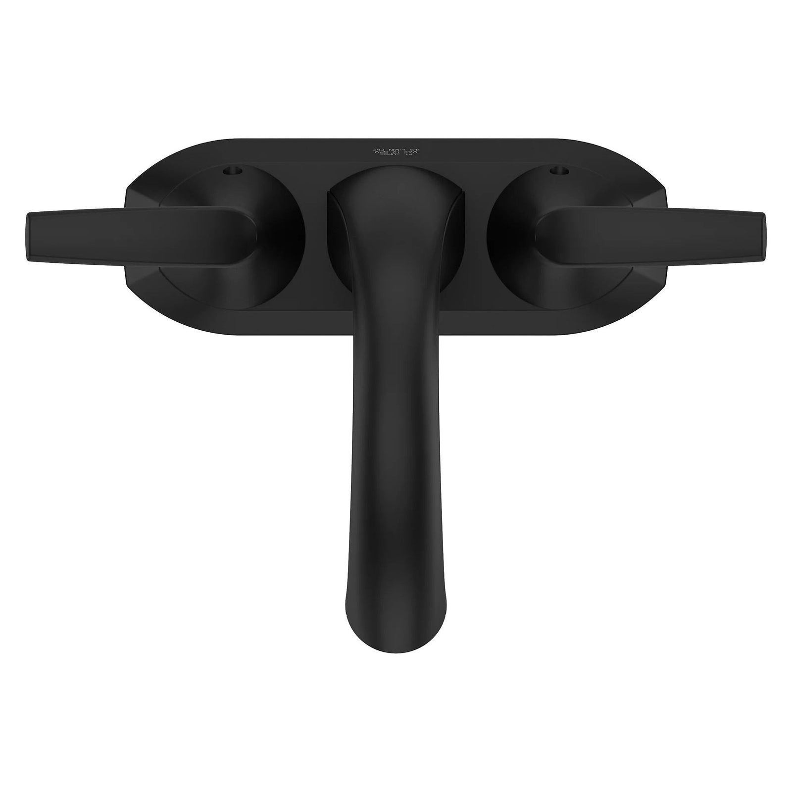 Rancho Double Handle 4-in Centreset Bathroom Sink Faucet Push & Seal Drain, WaterSense Certified, Matte Black A5D5 - product image 2