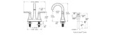 Vaneri 4-in Centreset Bath Faucet, Matte Black P9Y4 - product image 6