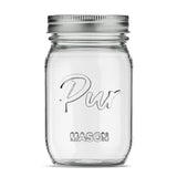 Mason Regular Mouth Glass Jar with Lid & Band, 16-oz/473-mL, 12-pk X7V6 - product image 1