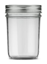 Mason Smooth Design Regular Mouth Glass Jar with Lid & Band, 8-oz, 12-pk N7A9 - product image 1