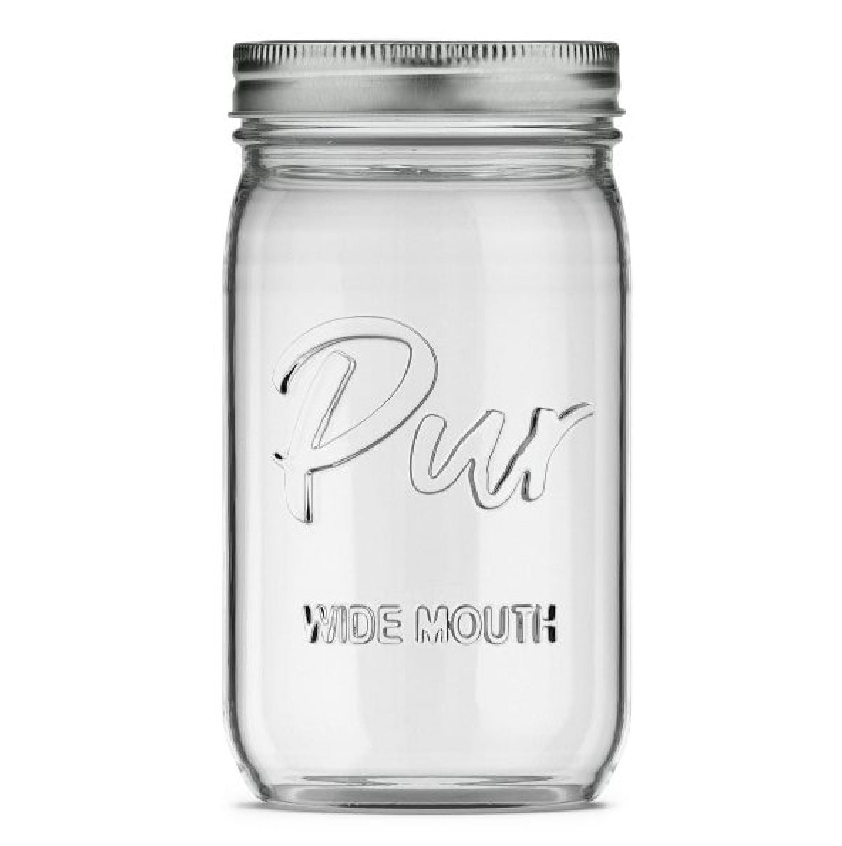 Mason Wide Mouth Canning Glass Jar with Lid & Band, 32-oz/946-mL, 12-pk M9V7 - product image 1
