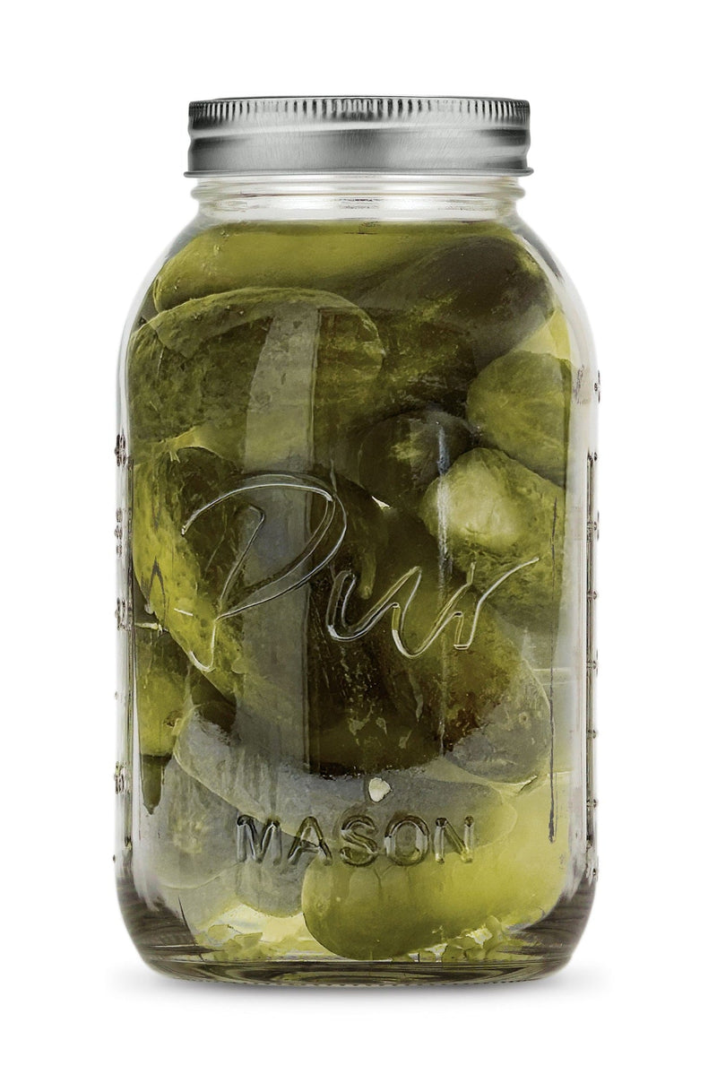 XL 64-oz BPA-Free Mason Jar with Canning Lid and Band, 6-pk V1A5