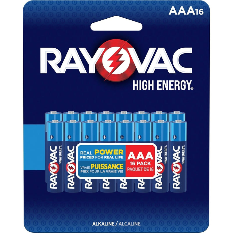 HIGH ENERGY AAA Alkaline Batteries, Long Lasting, All Purpose, 16-pk Y9O3