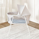 Baby Basics Infant Bassinet with Canopy, Grey B1N3 - product image 1