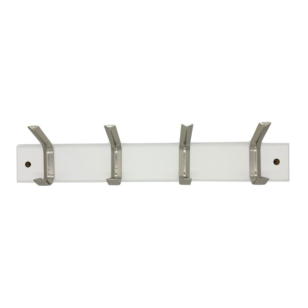 Double 4 Hook on Board, 18", White N1G8 - product image 1