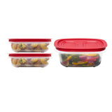 3.57-Cup (2) and 5.26-Cup EasyStore Rectangle Food Storage Containers with Lids, 3 Pack S2P7 - product image 1
