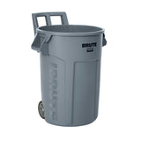 Commercial Wheeled Brute Circular Outdoor Garbage Can, Grey, 121-L R7V0 - product image 1