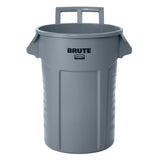 Commercial Wheeled Brute Circular Outdoor Garbage Can, Grey, 121-L R7V0 - product image 2