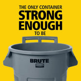 Commercial Wheeled Brute Circular Outdoor Garbage Can, Grey, 121-L R7V0 - product image 5