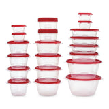 TakeAlong Rectangle Plastic Food Storage Container Set with Quik Clik Seal Lid, 40-pc M0I3 - product image 1