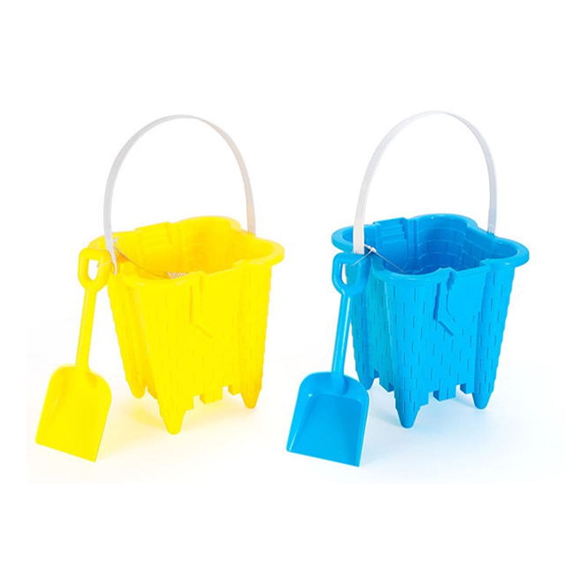 Sand Castle Bucket & Shovel Set, Blue/Green/Red/Yellow, Assorted, Ages 2+, for Beach/Pool Fun Activities L1D2 - product image 1