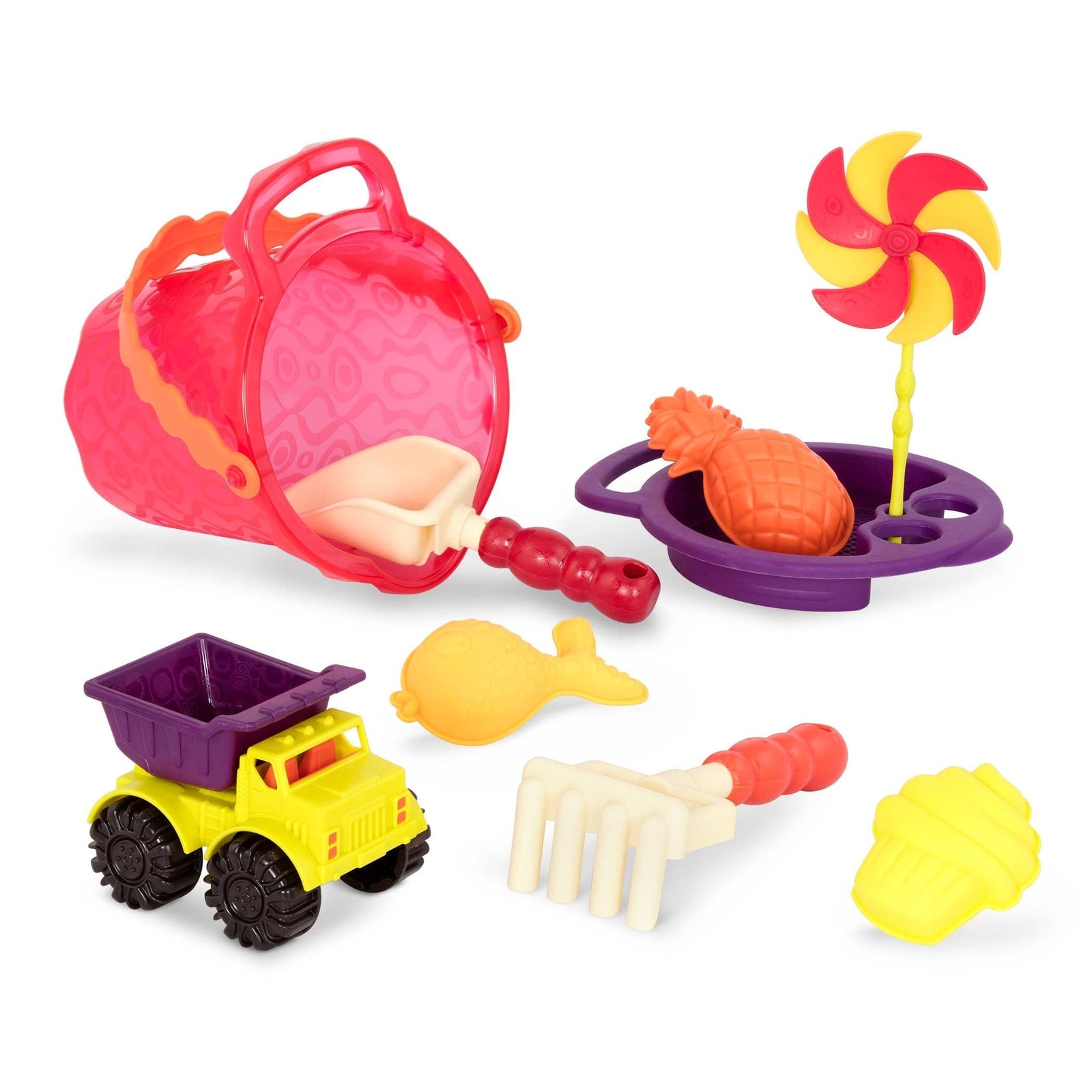 Ahoy! Outdoor Beach Sand Playset with 9 Beach Accessories, Bilingual, 9-pc G1K6 - product image 1