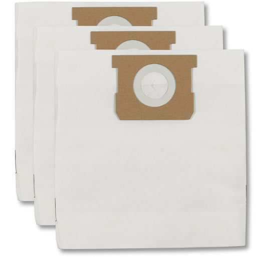 Disposable Paper Dust Collector Filter Bags for Wet/Dry Shop Vacuums, 18-30 L, 3-pk N6A7 - product image 1
