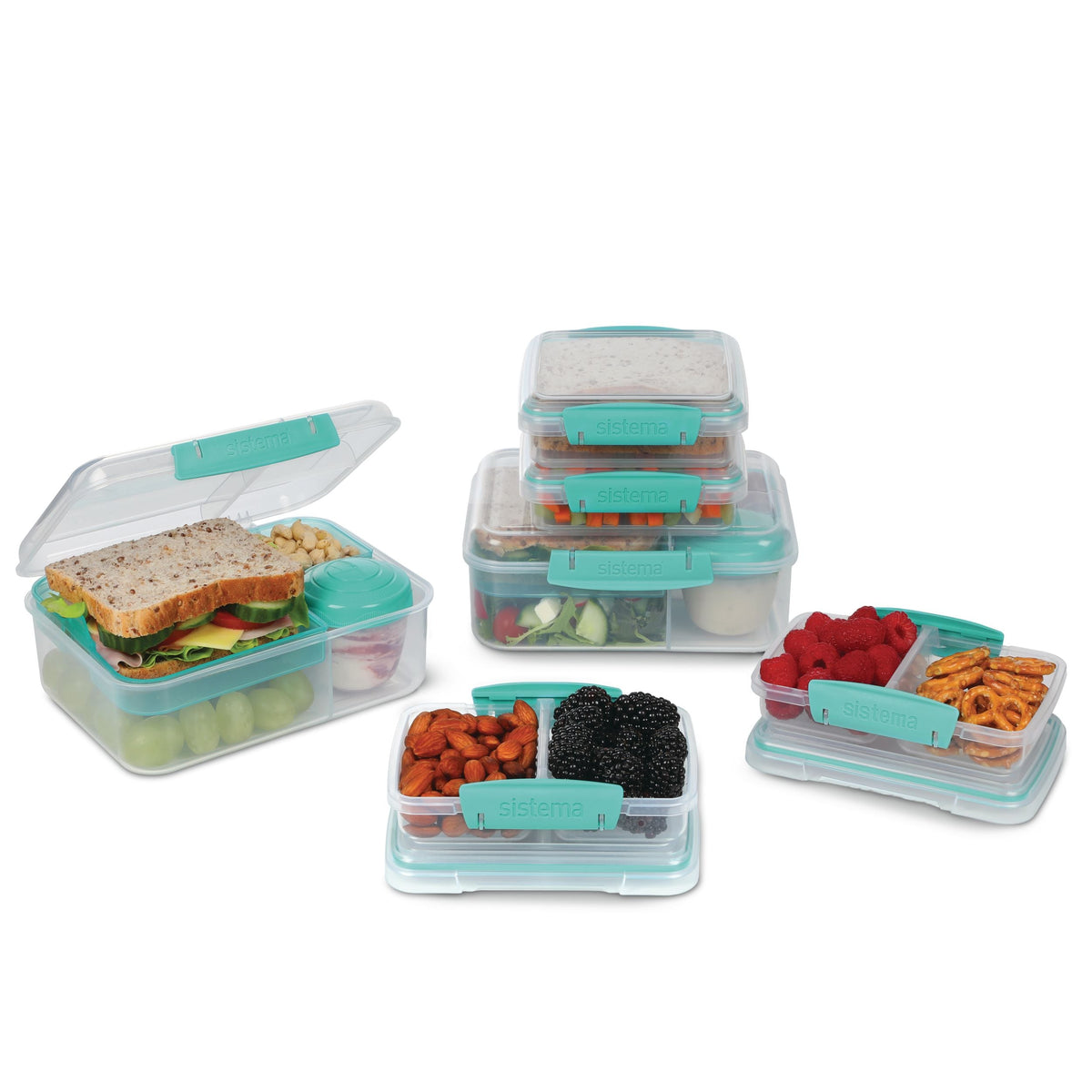 Bento To-Go Box, 6-pk, Assorted Colours M7K5 - product image 1