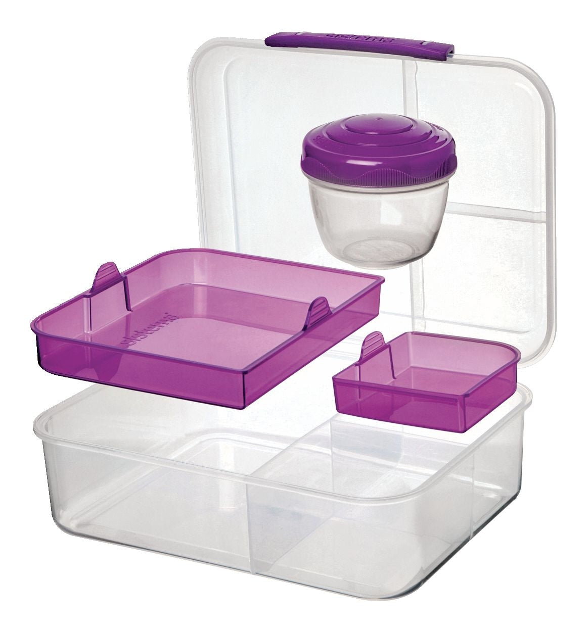 To Go Bento Lunch Box Plastic Food Storage Container, 1.65 L (55.7 oz) K5W0 - product image 1
