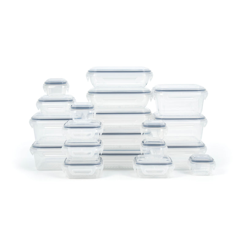 Plastic Food Storage Container Set with Airtight Seal, 20 Count A7E9