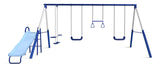 Arcadia Star Kids' 5-Station Burst Metal Swing Set Combo with Slide J9M9 - product image 1