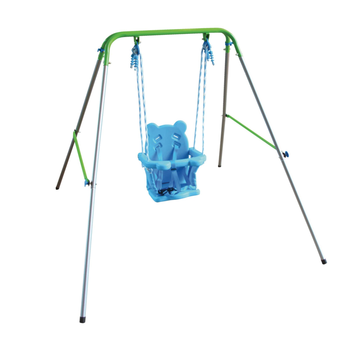 Outdoor Foldable Metal/Steel Swing Set, Ages 12-36 Months, 55-lb Capacity E9A6 - product image 1