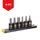 Professional Grade Black Chrome Hex Bit Socket Set, Metric, 6-pc X1W8 - product image 5
