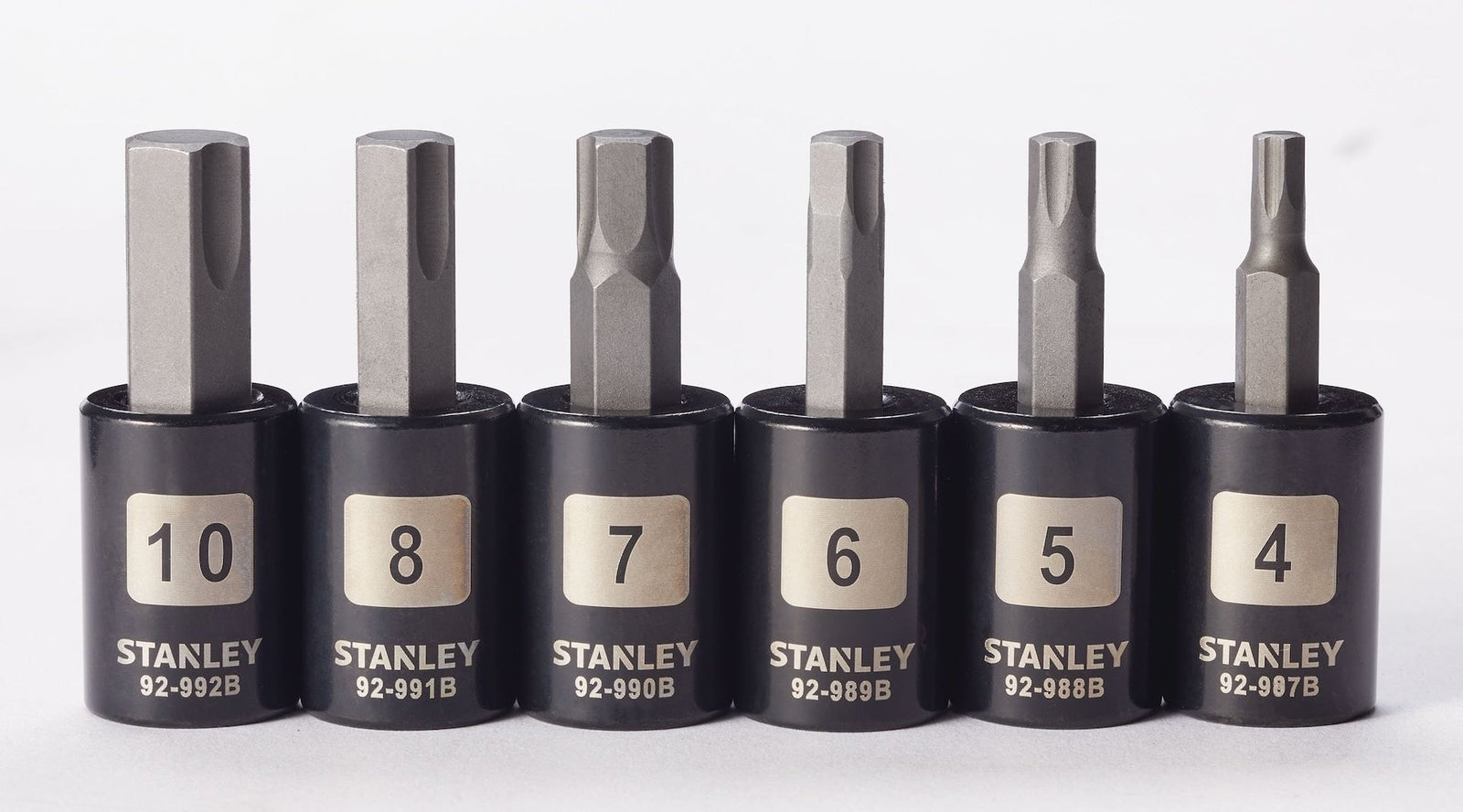 Professional Grade Black Chrome Hex Bit Socket Set, Metric, 6-pc X1W8 - product image 6