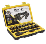 Professional Grade Black Chrome Socket Set, 19-pc, SAE/Metric R5D0 - product image 1