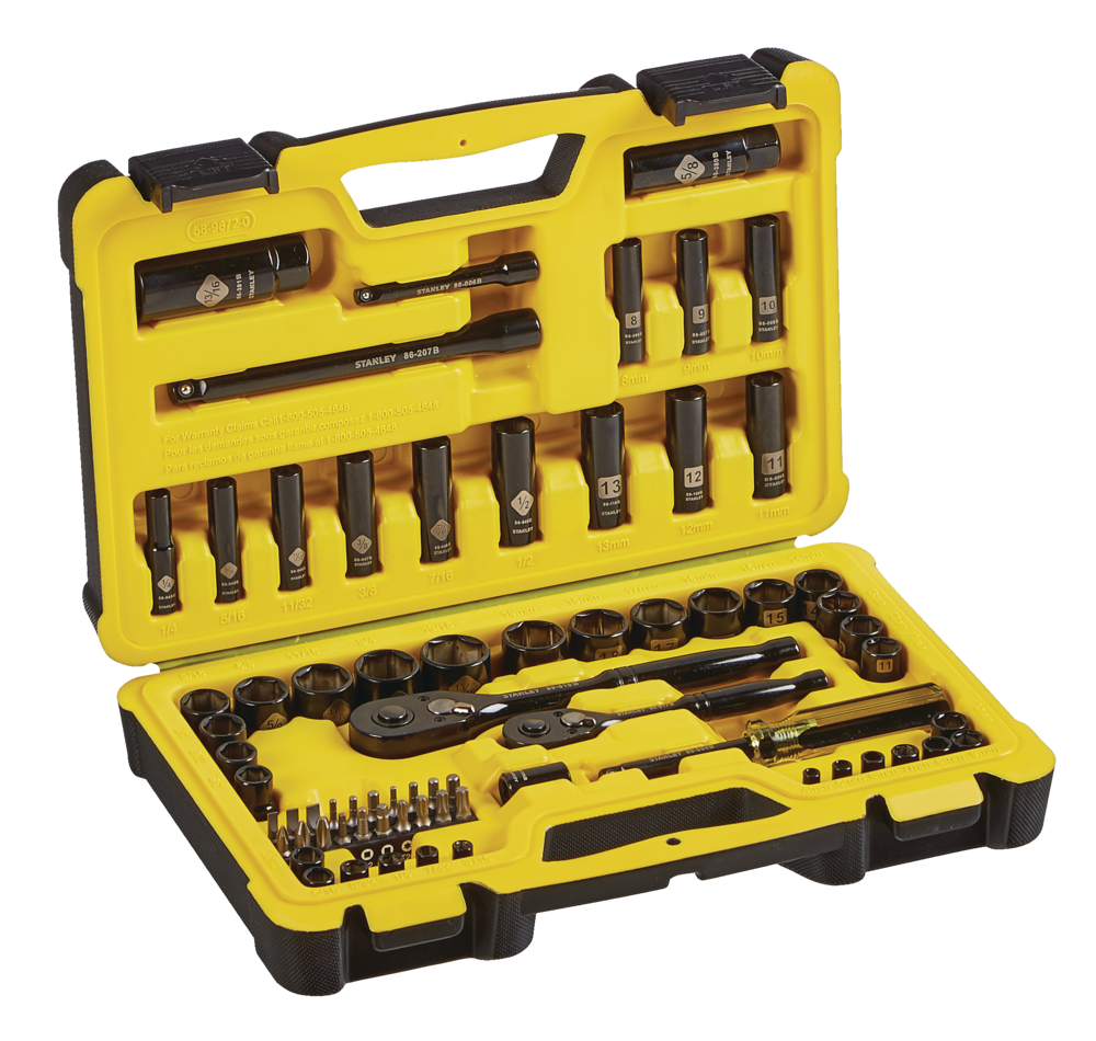 Professional Grade Black Chrome Socket Set, 70-pc, SAE/Metric X0Z9 - product image 2