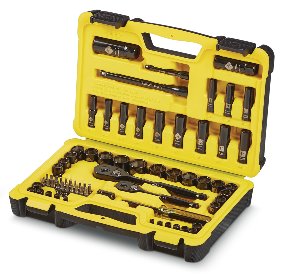 Professional Grade Black Chrome Socket Set, 70-pc, SAE/Metric X0Z9 - product image 3