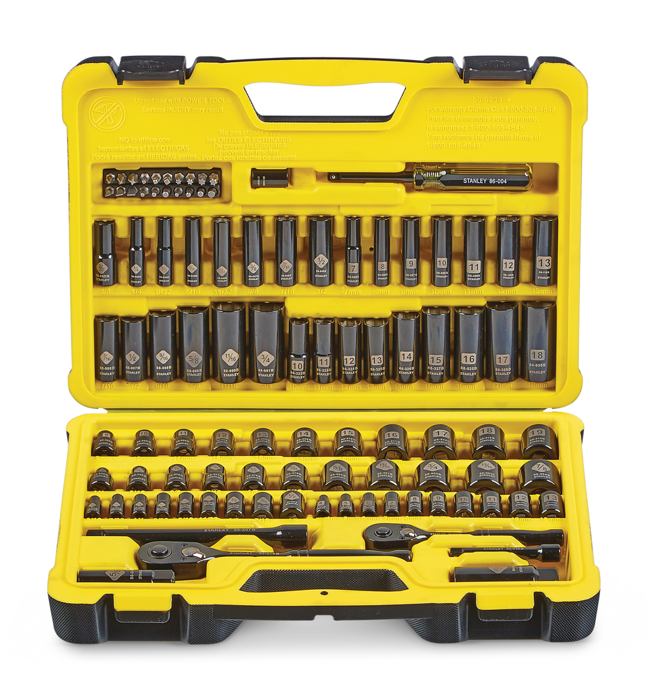 Professional Grade Black Chrome Socket Set, 99-pc, SAE/Metric Z9I9 - product image 1
