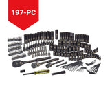 Professional Grade Black Chrome Socket Set, SAE/Metric, 197-pc Z7Y6 - product image 5