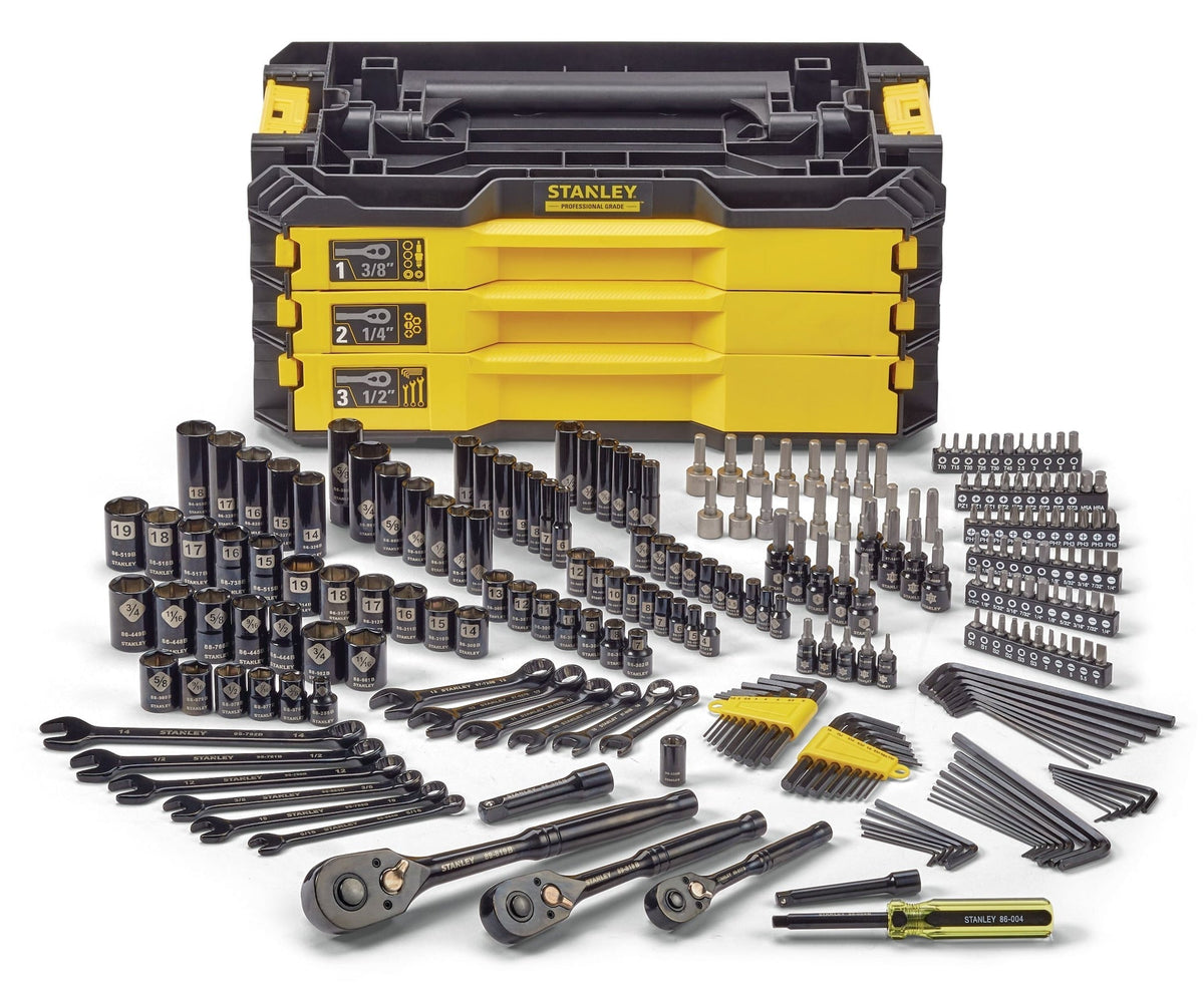 Professional Grade Black Chrome Socket Set, SAE/Metric, 236-pc S5I4 - product image 4
