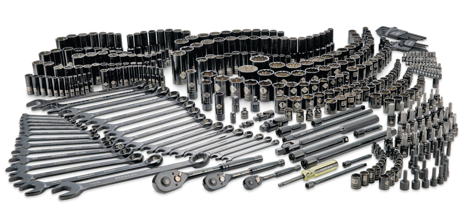 Professional Grade Black Chrome Socket Set, SAE/Metric, 427-pc D8G2 - product image 1
