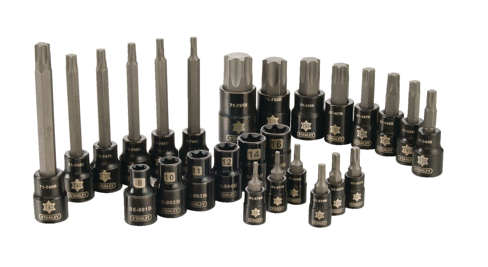 Professional Grade Black Chrome Torx Bit Socket Set, 26-pc, SAE/Metric B0G7 - product image 6