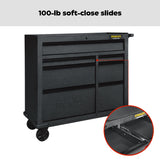 Rolling Tool Storage Cabinet with 7 Drawers, Power Bar with USB, Black, 42-in F3E9 - product image 5