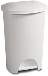 Plastic Rectangular Step Garbage Can, White, 45-L Y2Y5 - product image 2