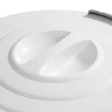 Plastic Round Latching Utility Garbage Can, White, 23-L R5K4 - product image 4