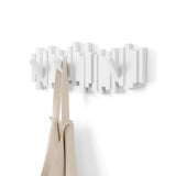 Multi 5 Hook Rack, White W7S4 - product image 1