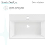 Claire Rectangle Wall-Mount Bathroom Sink, 24-in A7N8 - product image 5