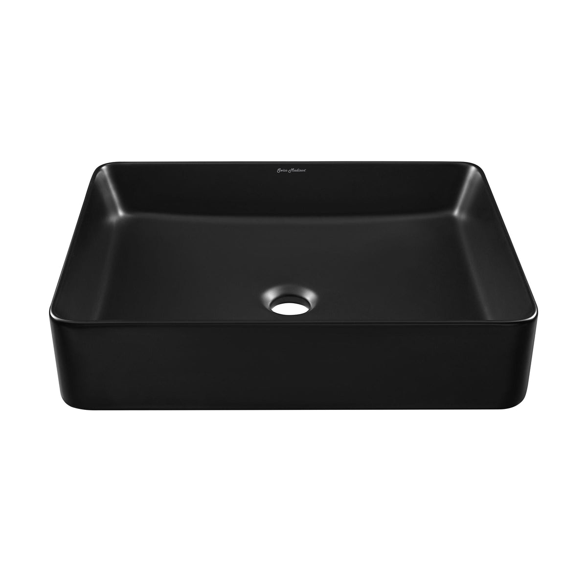 Concorde Rectangle Ceramic Vessel Sink, Matte Black V4F5 - product image 2
