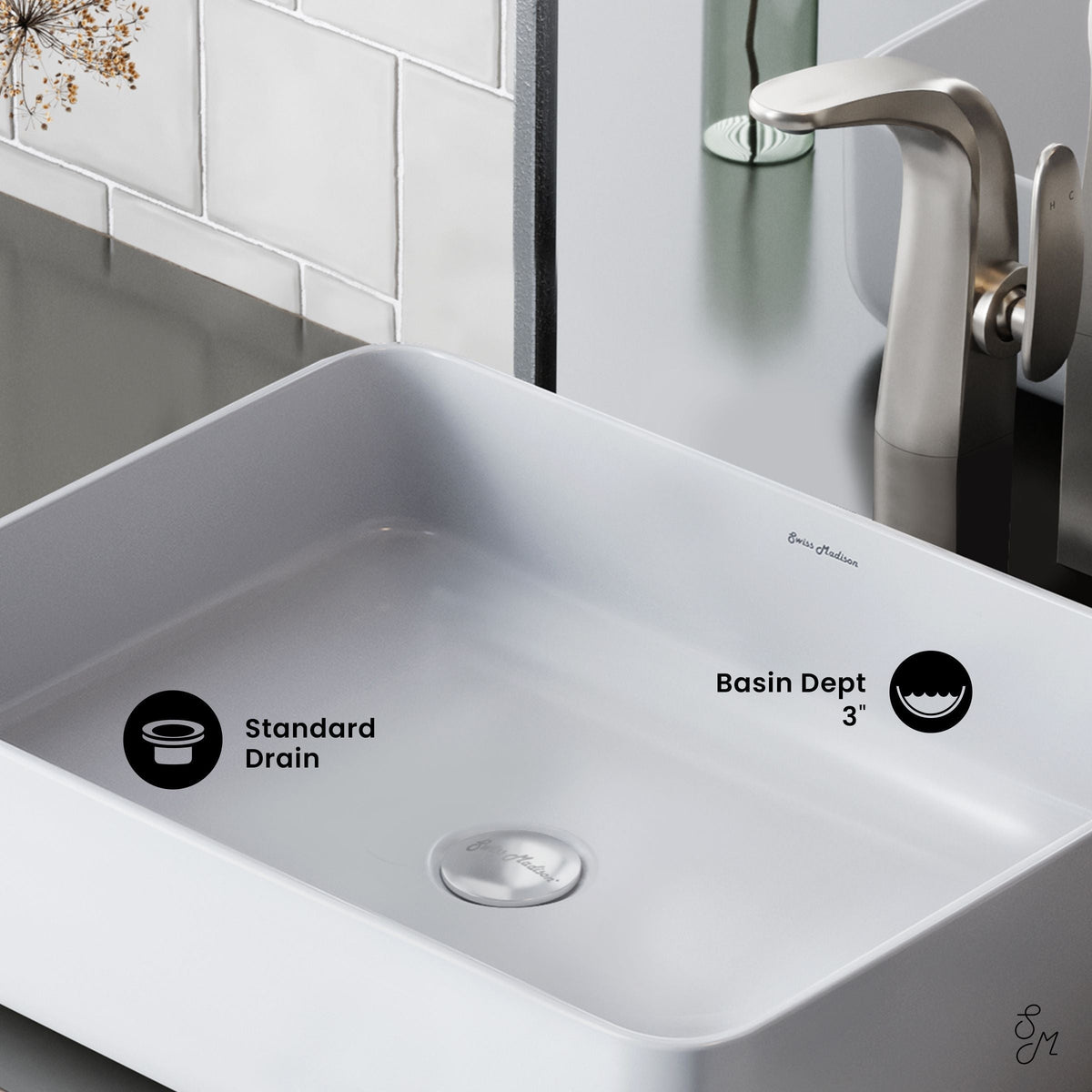 Concorde Rectangle Ceramic Vessel Sink A2J7 - product image 6