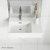 St. Tropez Ceramic Wall Hung Sink with Left Side Faucet Mount, 24-in x 18-in P3Z6 - product image 5