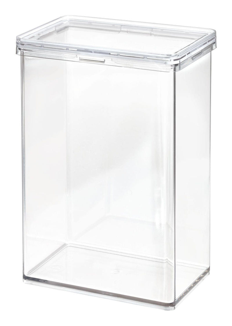 The Home Edit by iDESIGN Clear Stackable Large Canister with Air Tight Lid, 2.37-L G2H5