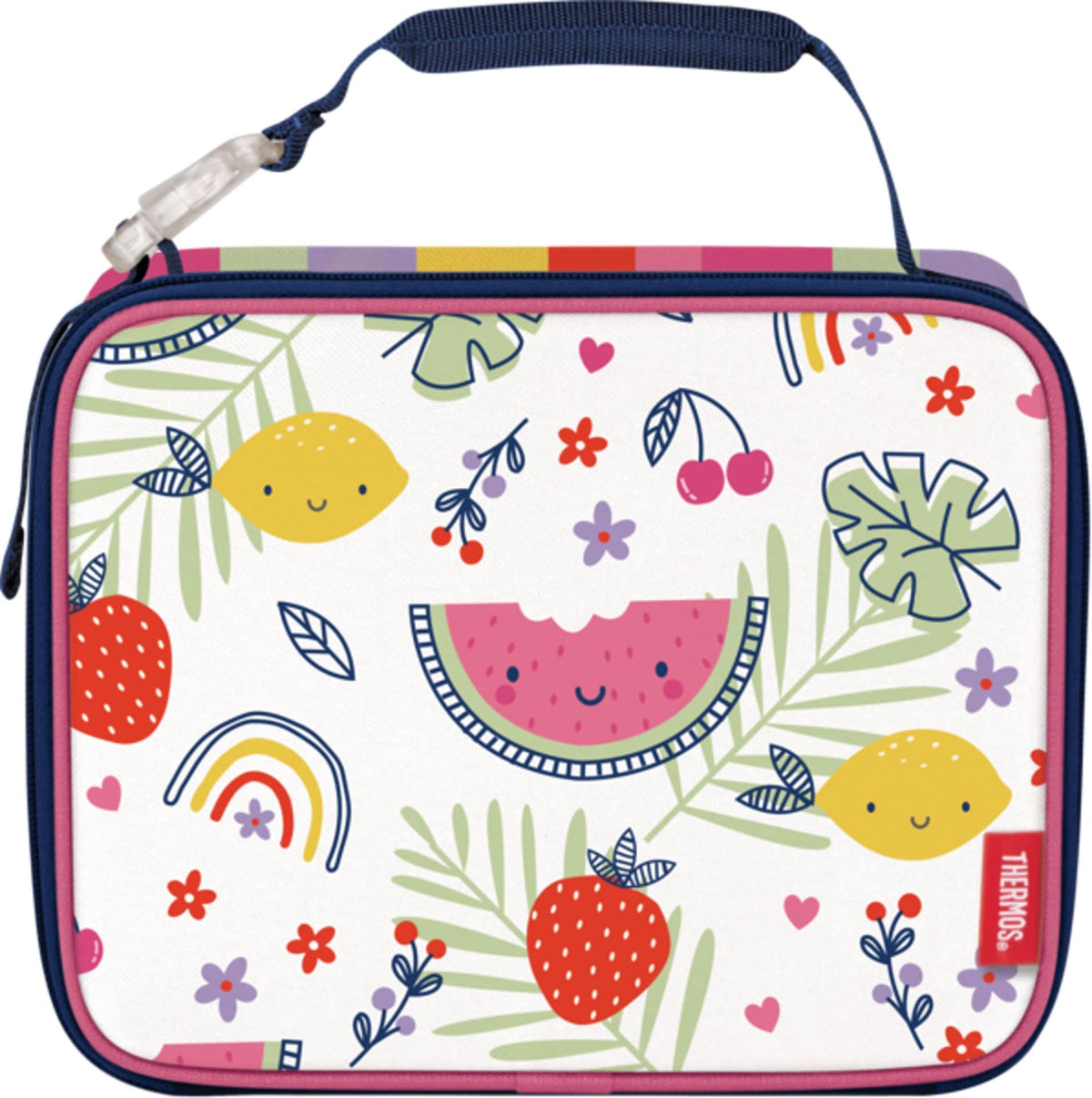 Kids Standard Insulated Soft Reusable Lunch Bag, Rainbow Fruit V6N6 - product image 1