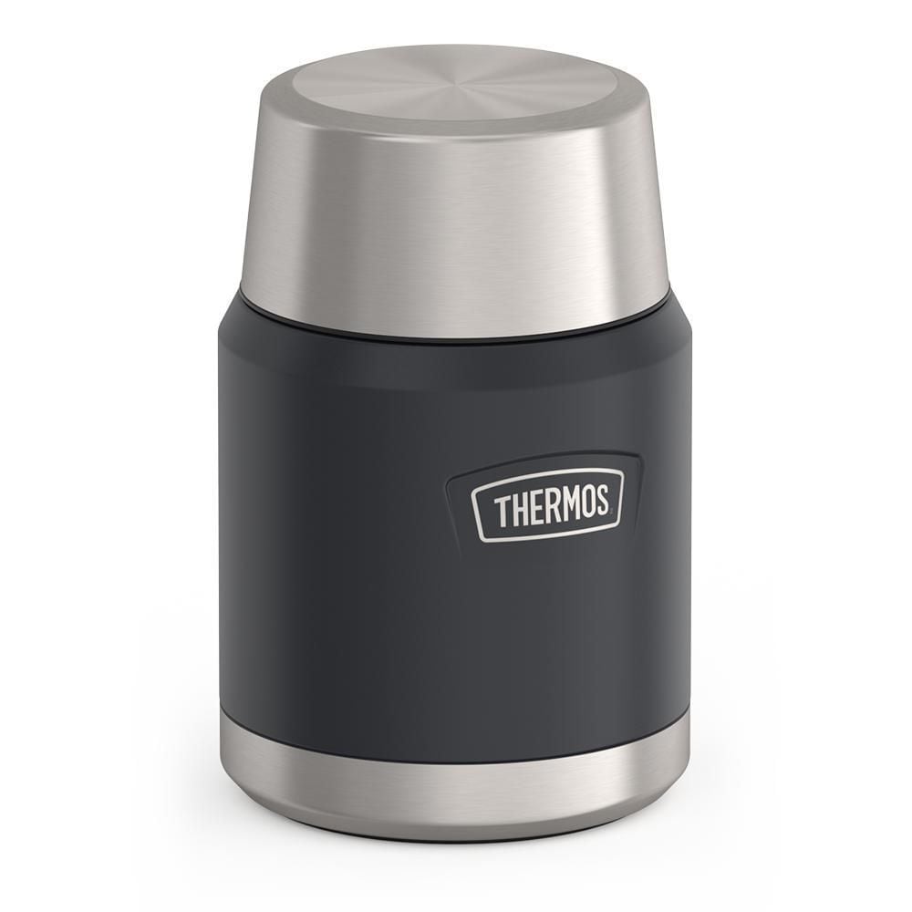 Stainless Steel Food Storage Flask Jar with Spoon, 16-oz (491-mL), Various Colours E7E9 - product image 1