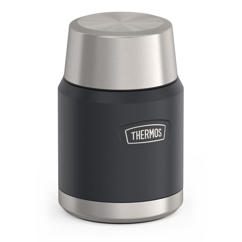 Stainless Steel Food Storage Flask Jar with Spoon, 16-oz (491-mL), Various Colours E7E9