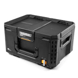 StackTech Middle Portable Modular Plastic/Metal Tool Box with Inner Tray, IP65-Rated, Black K0C7 - product image 1
