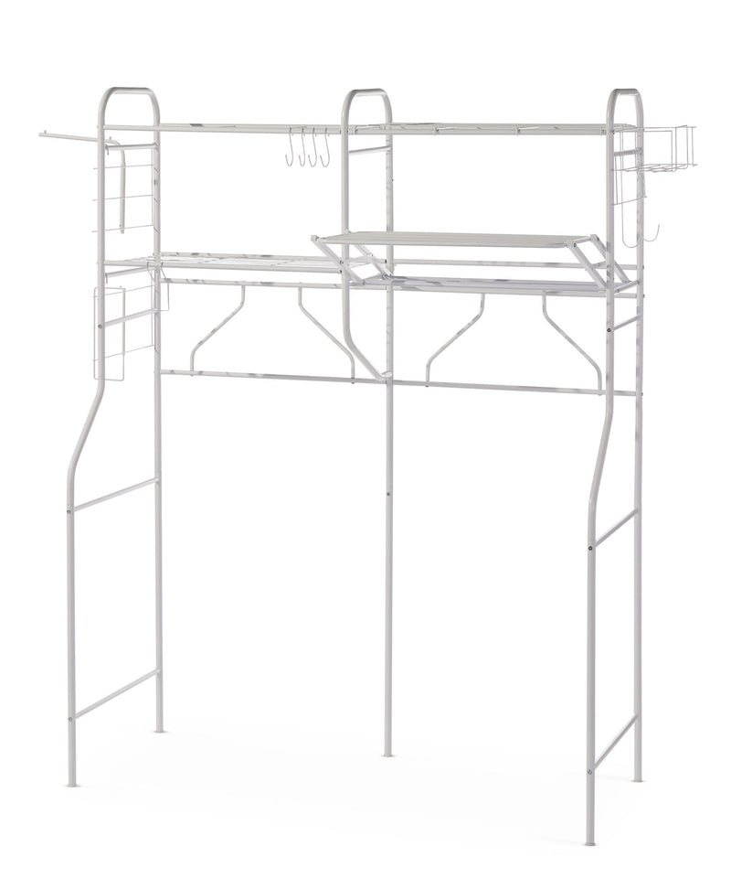 type A Linear Double-Unit Laundry Organization System, White Q2K9