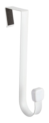 Type A Modern Over-The-Door Single Hook, White, 1-in U7H0 - product image 1