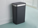 Type A Resin Rectangular Auto Indoor Refuse Bin, Motion Sensor Lid, Black, 50-L D1O2 - product image 4